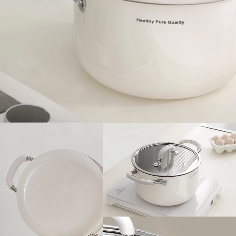Ceramic 316 SS Soup Pot - Multi-Stove Induction & Gas