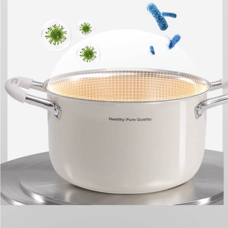 Ceramic 316 SS Soup Pot - Multi-Stove Induction & Gas