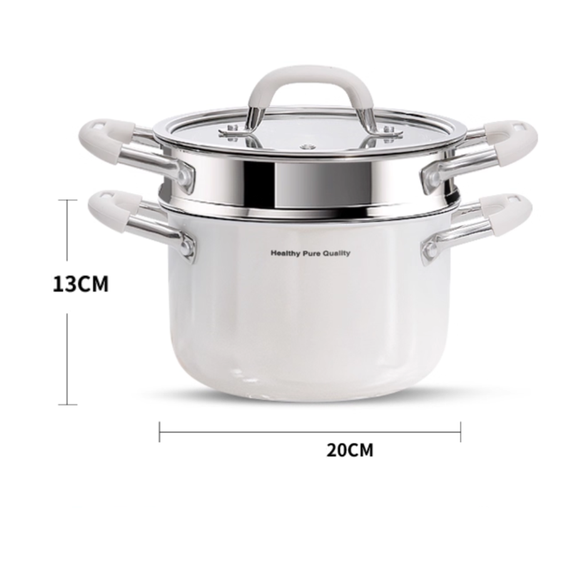 Ceramic 316 SS Soup Pot - Multi-Stove Induction & Gas