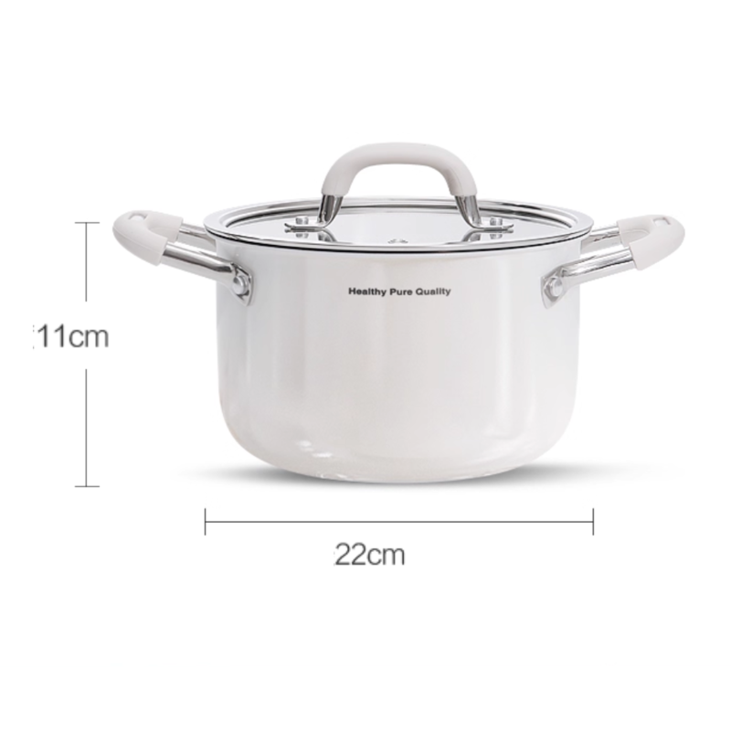Ceramic 316 SS Soup Pot - Multi-Stove Induction & Gas