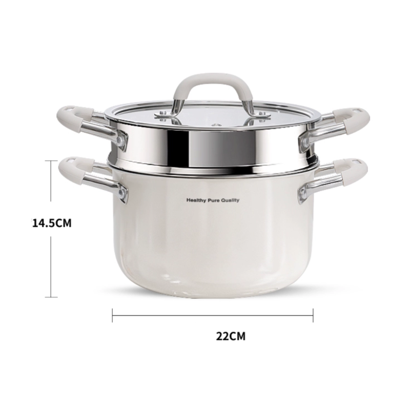 Ceramic 316 SS Soup Pot - Multi-Stove Induction & Gas