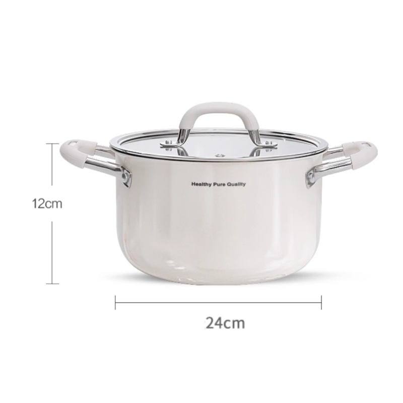 Ceramic 316 SS Soup Pot - Multi-Stove Induction & Gas