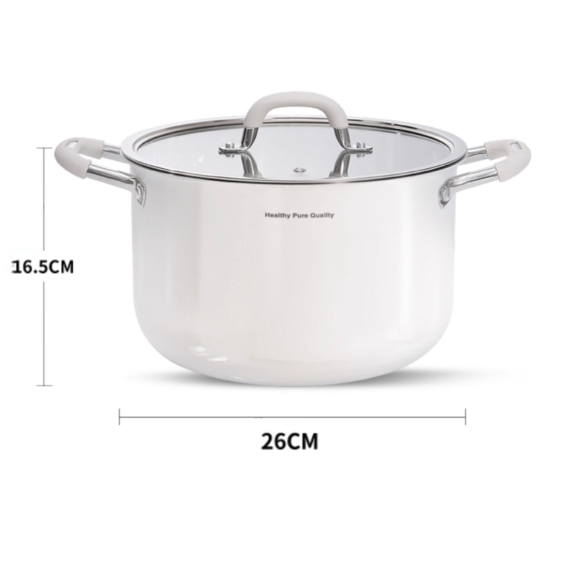 Ceramic 316 SS Soup Pot - Multi-Stove Induction & Gas