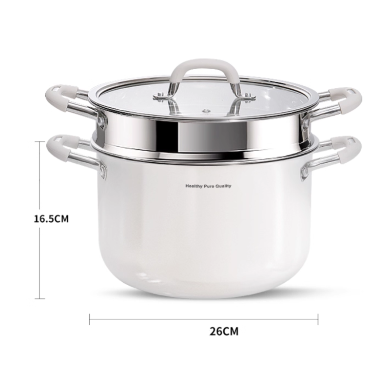 Ceramic 316 SS Soup Pot - Multi-Stove Induction & Gas