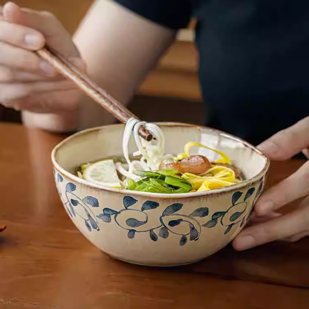 Beautiful Irregular Ceramic Bowl - Versatile Brunch & Noodle