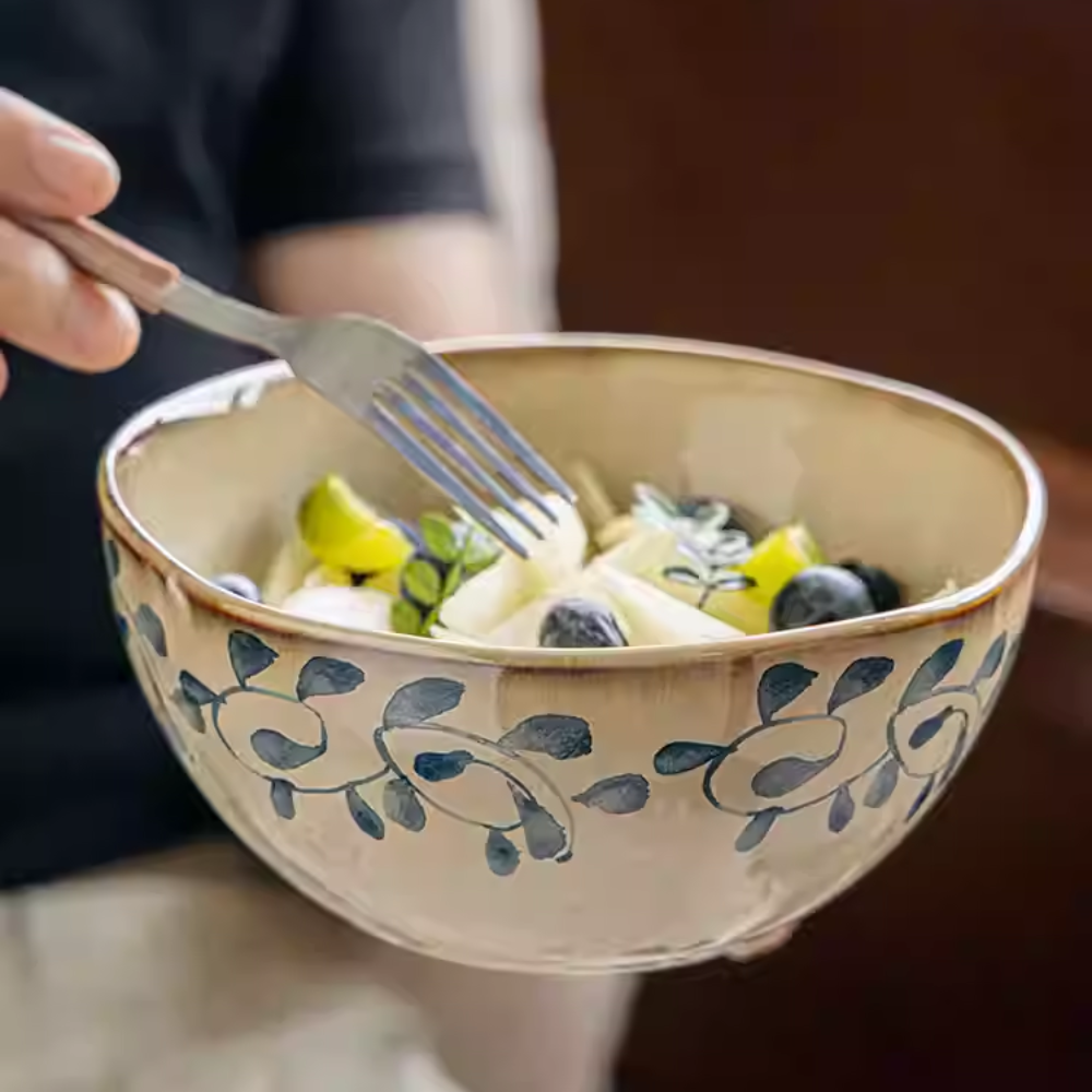 Beautiful Irregular Ceramic Bowl - Versatile Brunch & Noodle