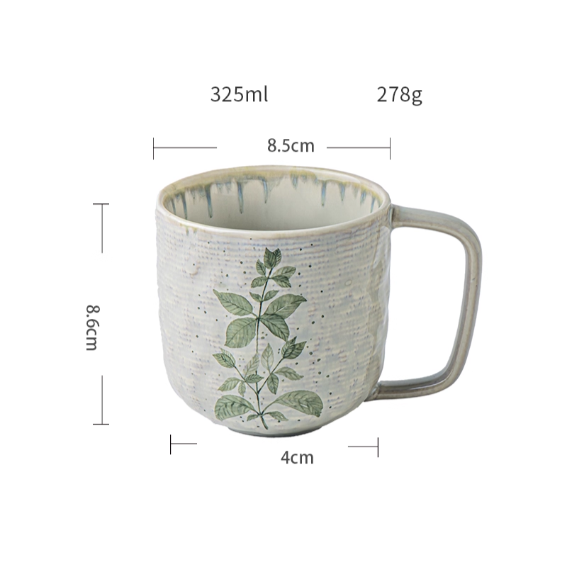 High-End Ceramic Latte Mug - Stylish Office Water Cup