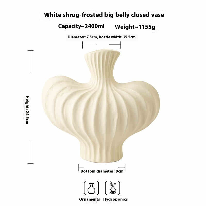 Retro Flower Container Ceramic Vase Decoration