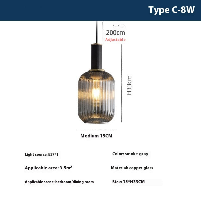 Italian Minimalist Bedside Lamp | Bedroom Dining Room Lamp