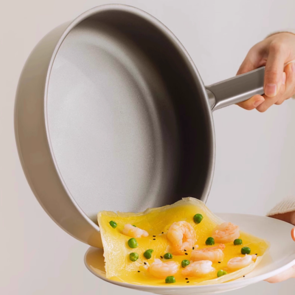 Titanium Ceramic Non-Stick Frying Pan - Deepened Cooking Pot