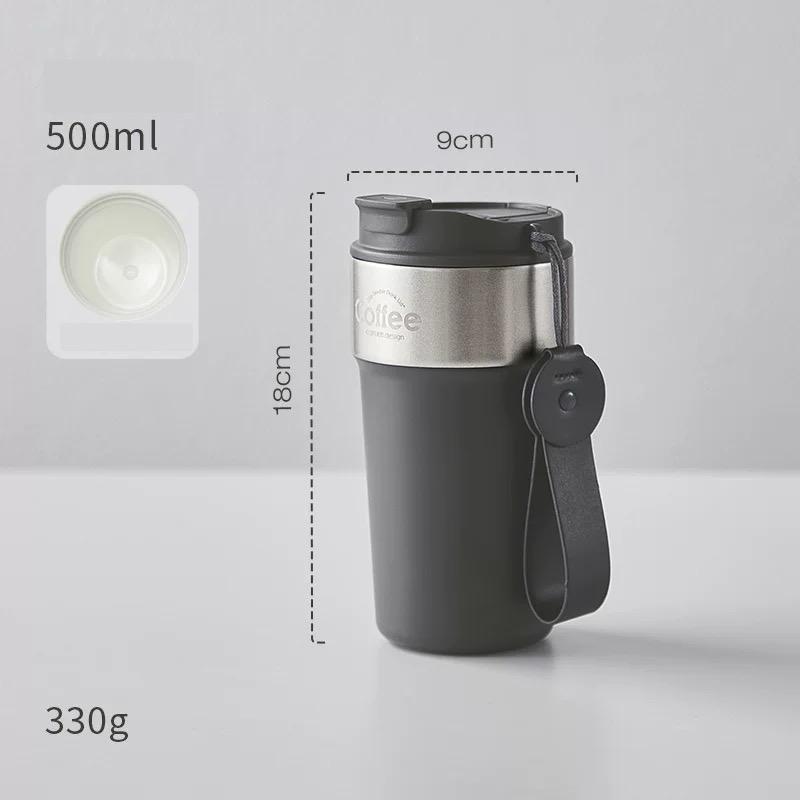 Carrot thermos cup ceramic liner coffee cup female high value straw water cup portable accompanying cold cup