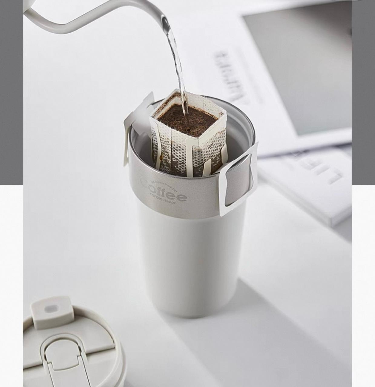 Carrot thermos cup ceramic liner coffee cup female high value straw water cup portable accompanying cold cup