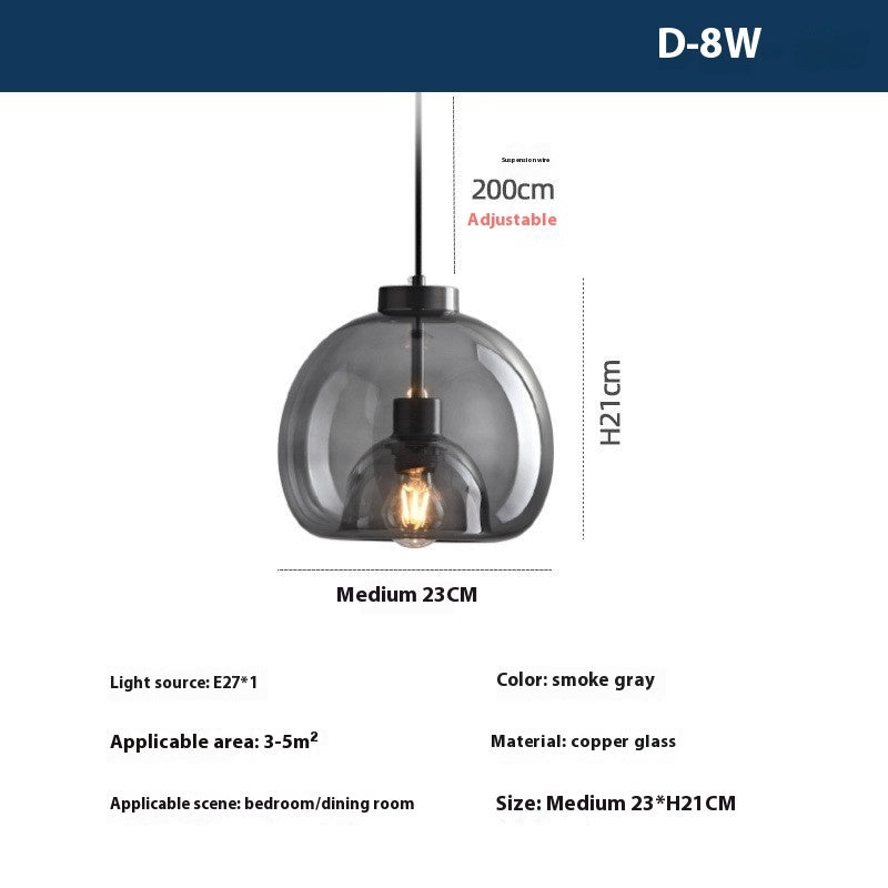 Italian Minimalist Bedside Lamp | Bedroom Dining Room Lamp
