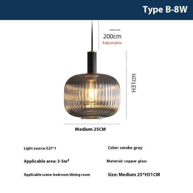 Italian Minimalist Bedside Lamp | Bedroom Dining Room Lamp