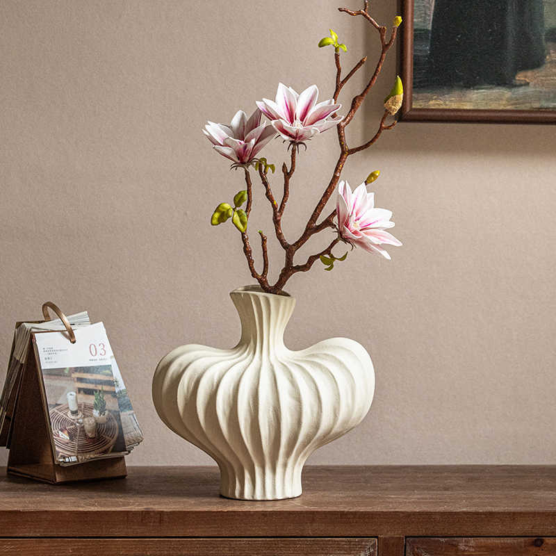 Retro Flower Container Ceramic Vase Decoration