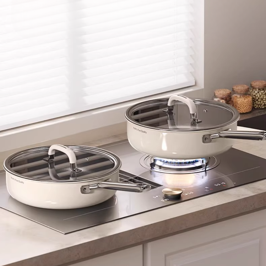 Titanium Ceramic Non-Stick Frying Pan - Deepened Cooking Pot