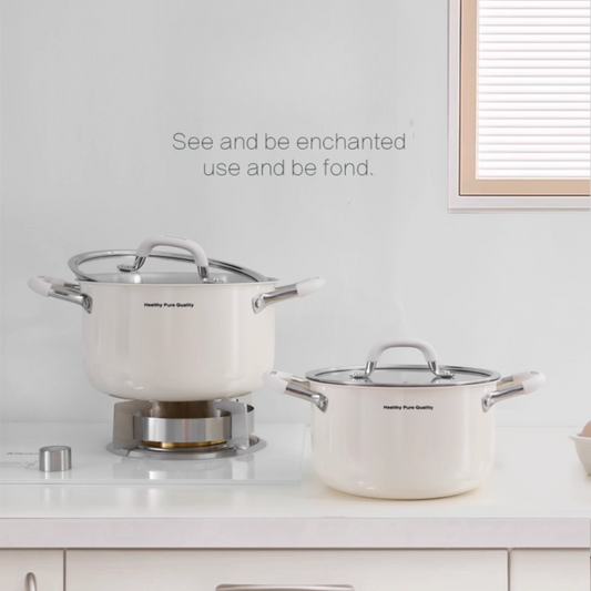 Ceramic 316 SS Soup Pot - Multi-Stove Induction & Gas