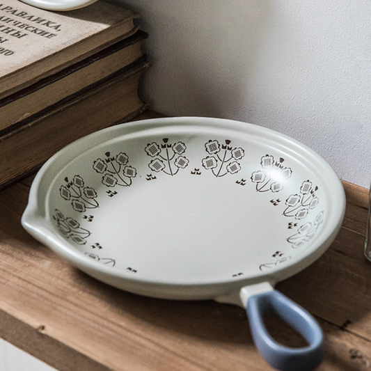 Japanese Retro Clay Pot - Single Handle Omelette Pan