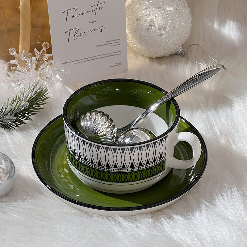 Medieval Ceramics Coffee Set | Mild Luxury Retro Tea Cup