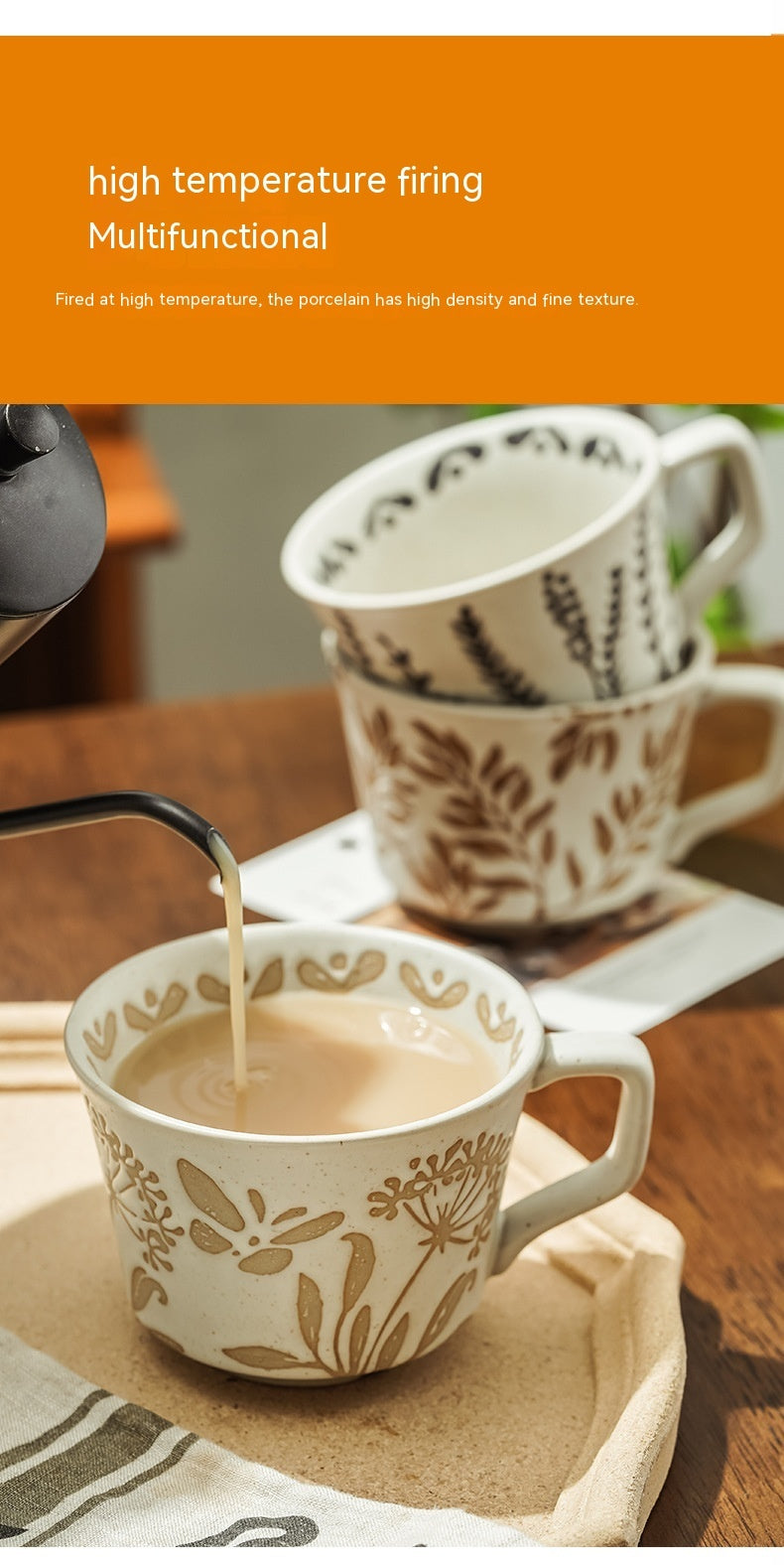 Minimalist Nordic Ceramic Hand-painted Mugs