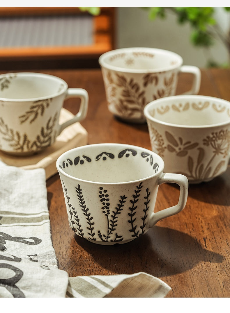 Minimalist Nordic Ceramic Hand-painted Mugs