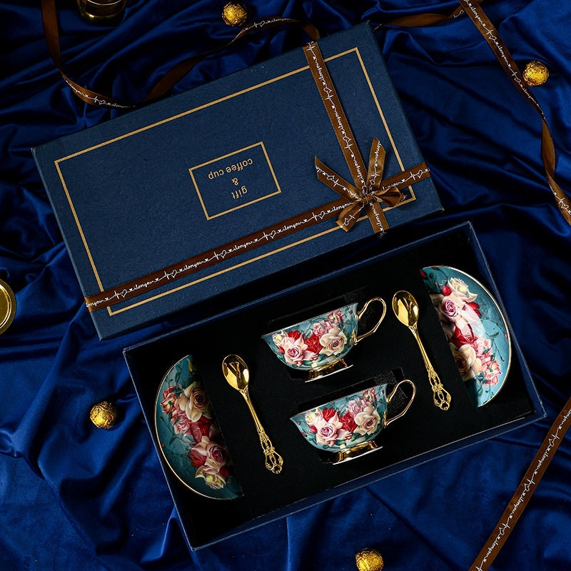 Exquisite Coffee Cup European Light Luxury Tea Set