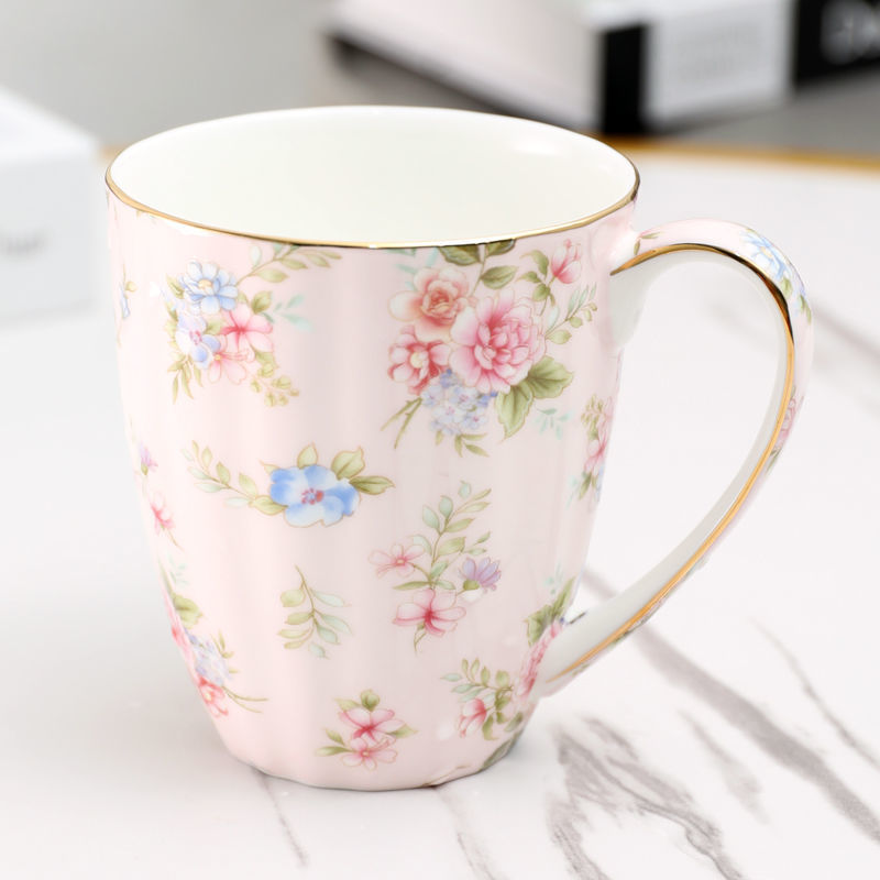 Vintage Floral Coffee Ceramic Tea Cup Set
