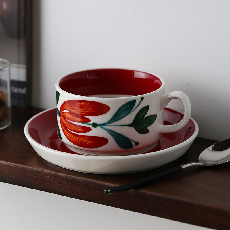 Medieval Ceramics Coffee Set | Mild Luxury Retro Tea Cup