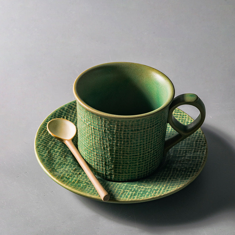 Stoneware Handmade Coffee Cup And Saucer Afternoon Tea Set