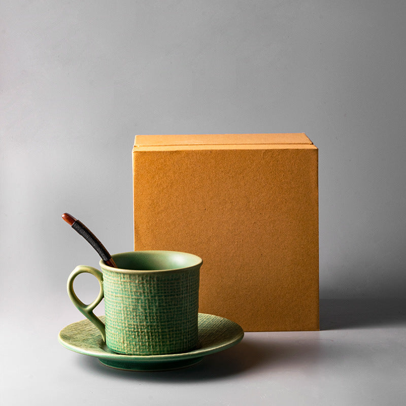 Stoneware Handmade Coffee Cup And Saucer Afternoon Tea Set