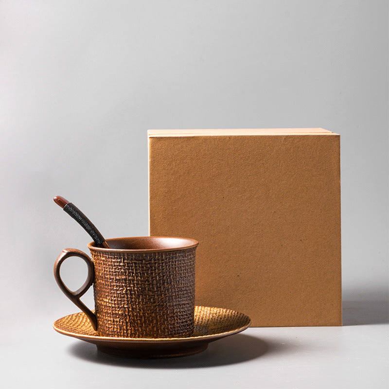 Stoneware Handmade Coffee Cup And Saucer Afternoon Tea Set