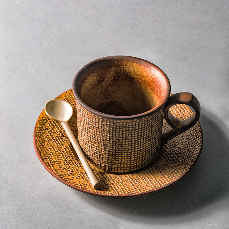 Stoneware Handmade Coffee Cup And Saucer Afternoon Tea Set