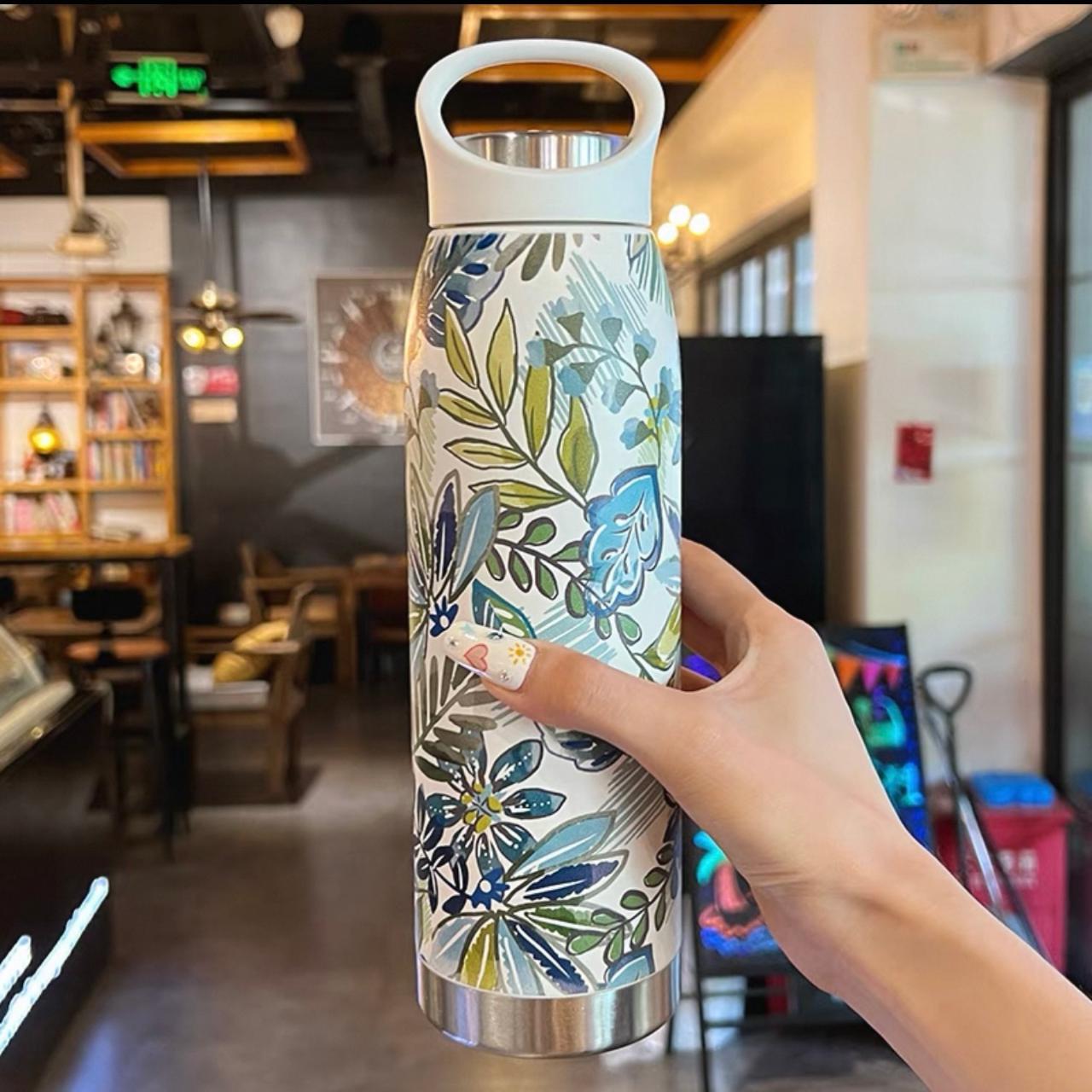 2025 new high-value creative large-capacity stainless steel water cup female student portable accompanying cup