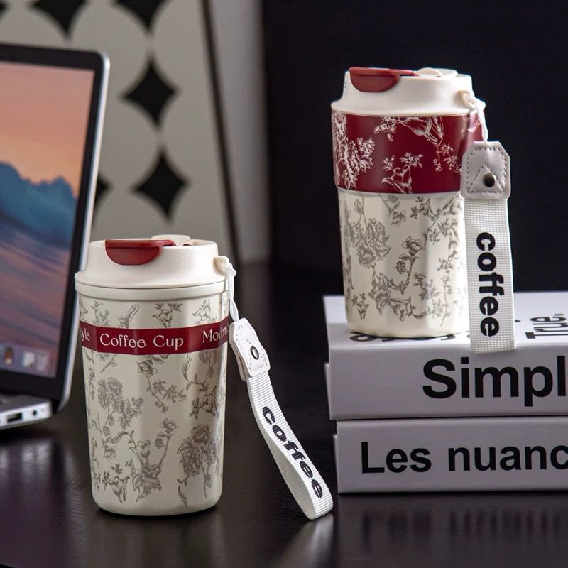 Modern Home 316 Stainless Steel Thermos Cup New 2025 Office Coffee Cup High-end Milk Tea Cup with Lid