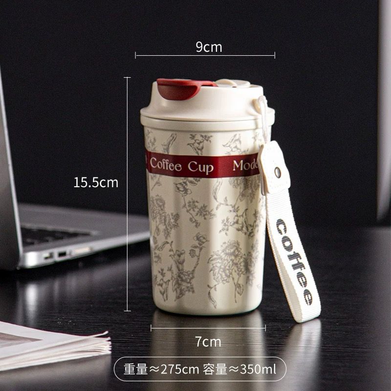 Modern Home 316 Stainless Steel Thermos Cup New 2025 Office Coffee Cup High-end Milk Tea Cup with Lid