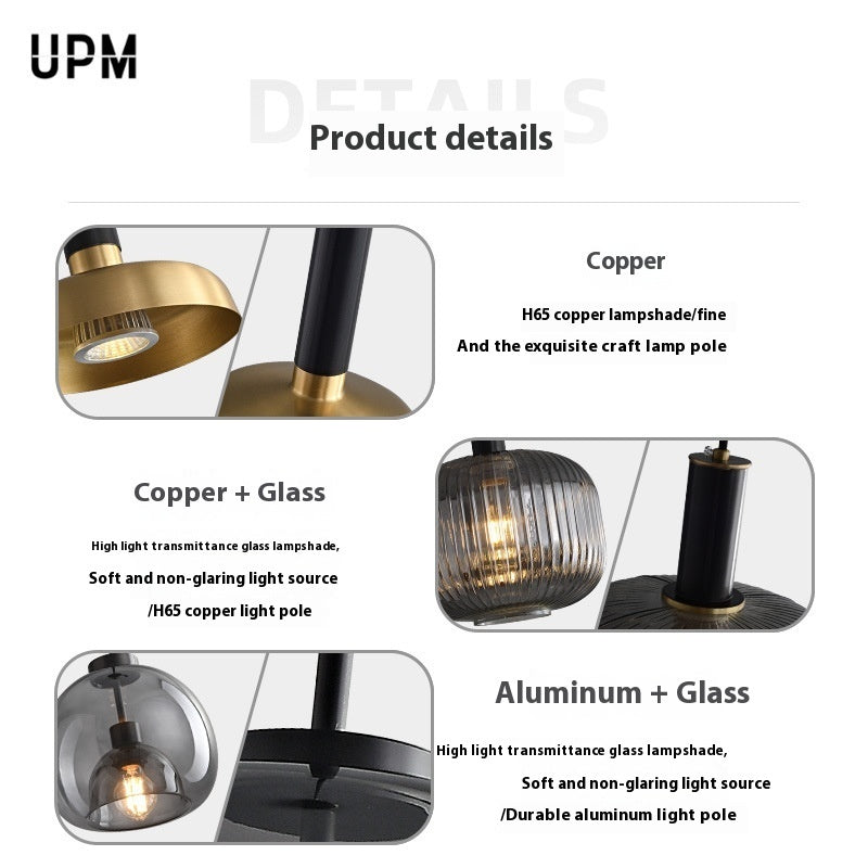Italian Minimalist Bedside Lamp | Bedroom Dining Room Lamp