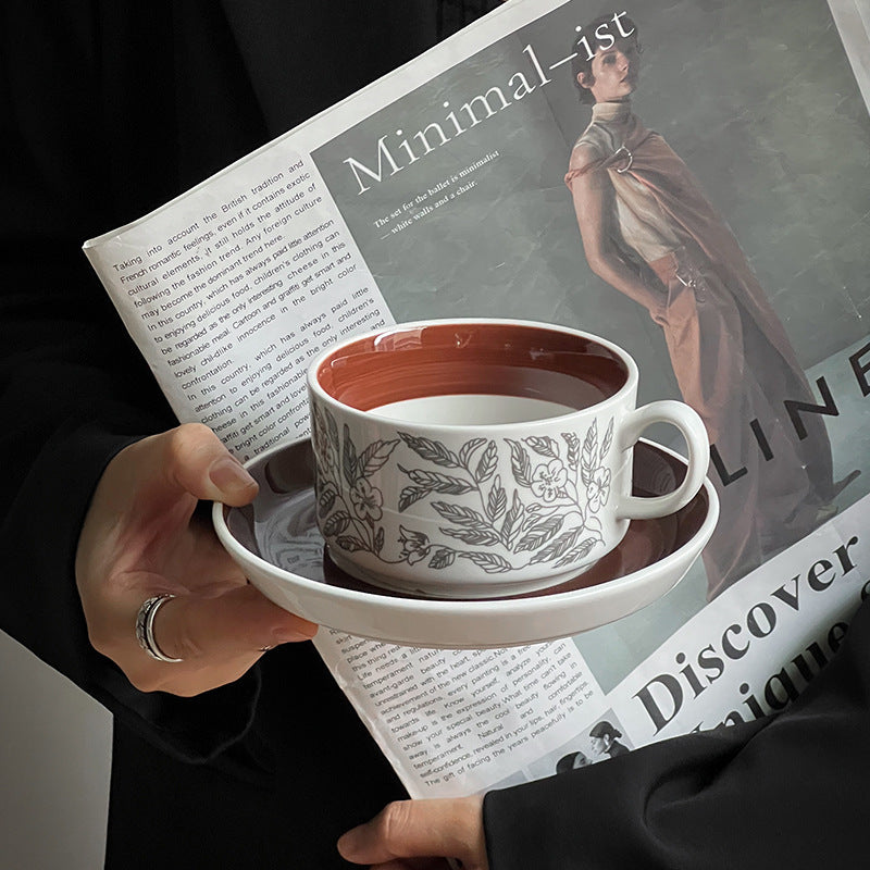 Medieval Ceramics Coffee Set | Mild Luxury Retro Tea Cup