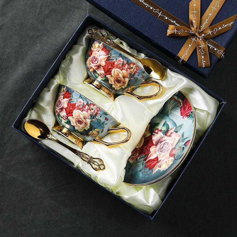 Exquisite Coffee Cup European Light Luxury Tea Set