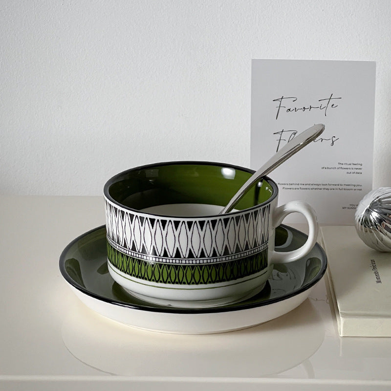 Medieval Ceramics Coffee Set | Mild Luxury Retro Tea Cup